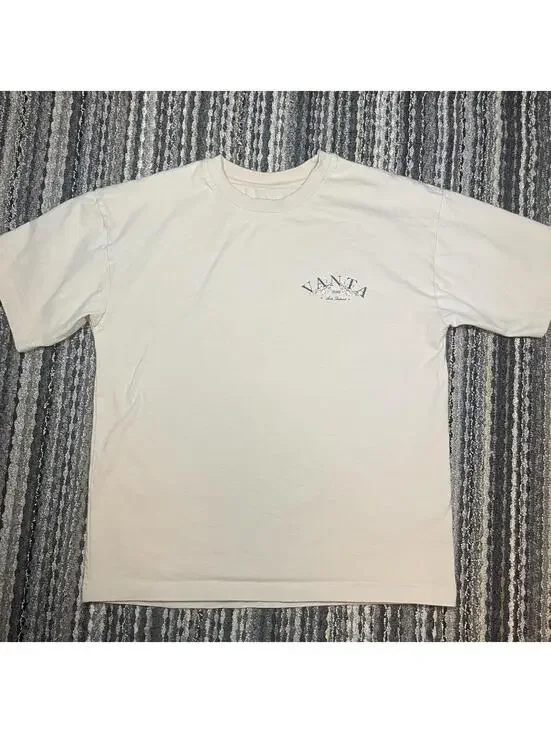 Vanta MFG Pink Men's T-Shirt Size S Pink Cherry Blossoms Graphic Print Text - Picture 1 of 6